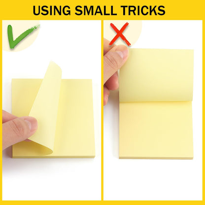 Sticky Notes 3x3 Self-Stick Notes Bright Colors Sticky Notes 8 Pads 80 Sheet/Pad (Blue)