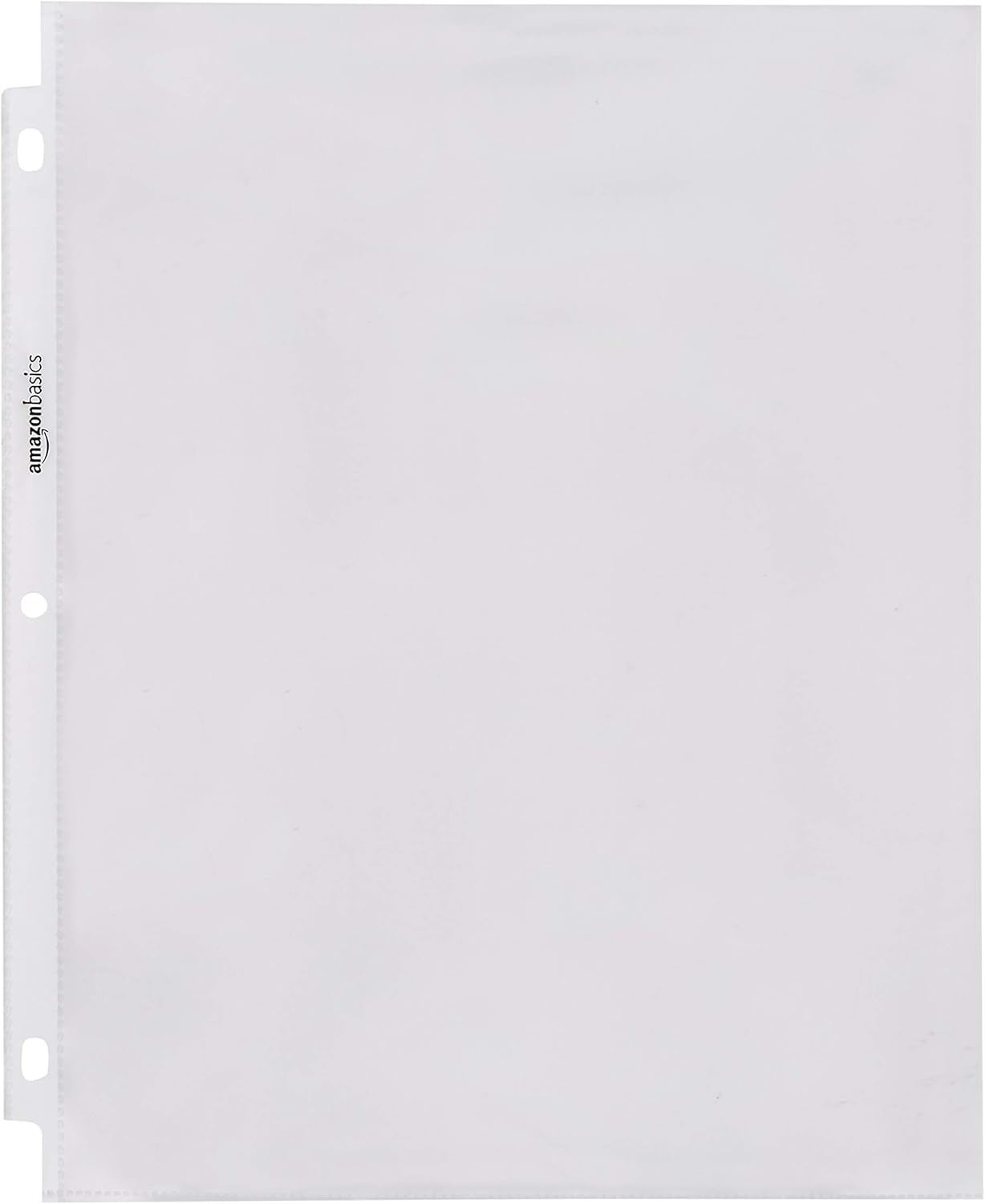 Amazon Basics Heavy Duty Sheet Protectors for 3 Ring Binder, Top Loading, Clear Plastic, 8.5 x 11 inch, 500-Pack