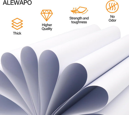 White Cardstock 8.5 x 11, 40 Sheets Card Stock, 75 LB/200 GSM Thick Copy Paper, Cardstock Printer Paper for School & Office Supplies, Art, Watercolo, Craft, Drawing, Invitations, Menus, DIY Cards