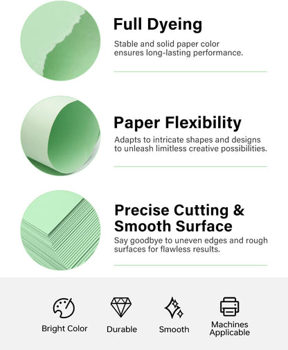 White Cardstock 8.5 x 11, 40 Sheets Card Stock, 75 LB/200 GSM Thick Copy Paper, Cardstock Printer Paper for School & Office Supplies, Art, Watercolo, Craft, Drawing, Invitations, Menus, DIY Cards