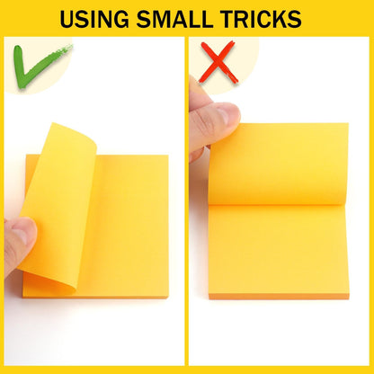 Sticky Notes 3x3 Self-Stick Notes Bright Colors Sticky Notes 8 Pads 80 Sheet/Pad (Blue)