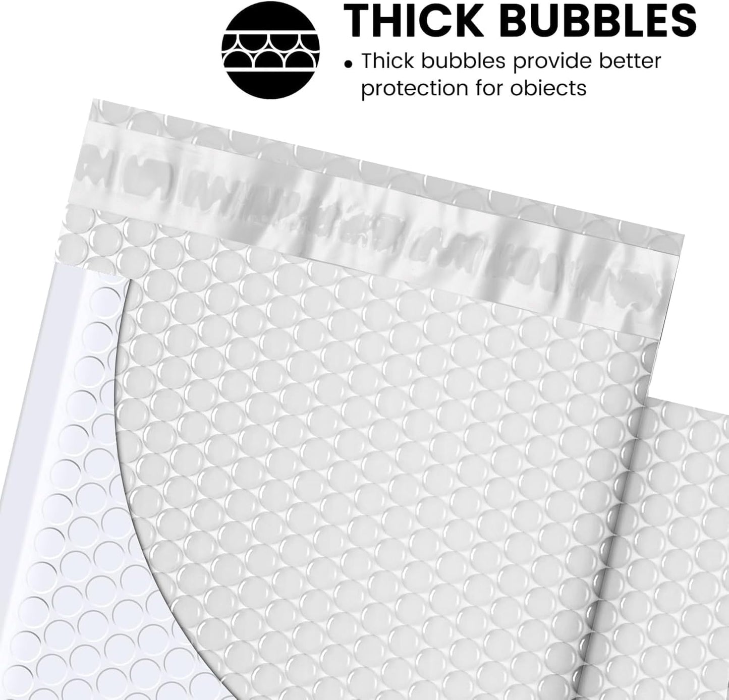 Fuxury Bubble Mailer 6x10" 100 Pack White Bubble Mailers Usable Size 6x9" Self Seal Padded Mailing Envelopes Opaque Bubble Padded Mailer for Small Business Mailing Jewelry Makeup Small Items