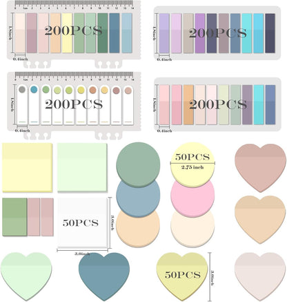 BAYTORY 700 Sheets Transparent Sticky Notes, Clear Waterproof 3 x 3 inch See Through Memo Pad, Self-Adhesive Translucent Writable Index Tabs for Annotating Books, Office & School Study Supplies