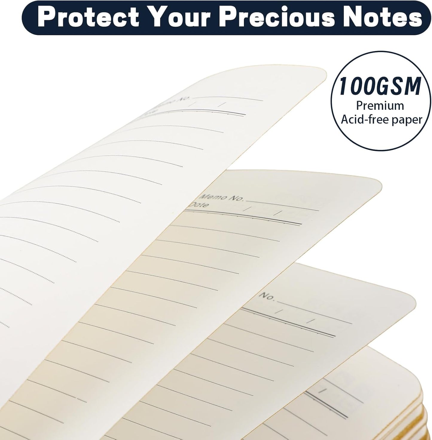 Thboxes 80 Sheets Lined Journal Notebook, 5.7" X 8.3" Writing & Journaling Hardcover Executive Notebooks for Student Worker Women Men Notepads Journals for Writing Travel & Organization, Black Gold