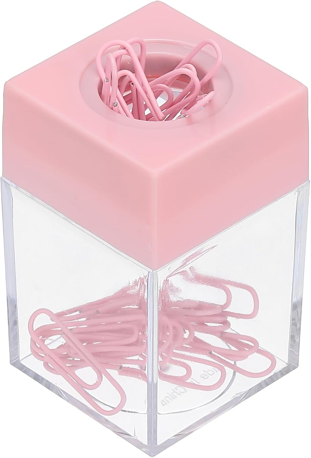 PATIKIL Magnetic Paper Clip Holder Dispenser, Large Capacity Paper Clip Organizers with Magnetic Top for Desk Supplies, Office, Classroom, Home, Purple