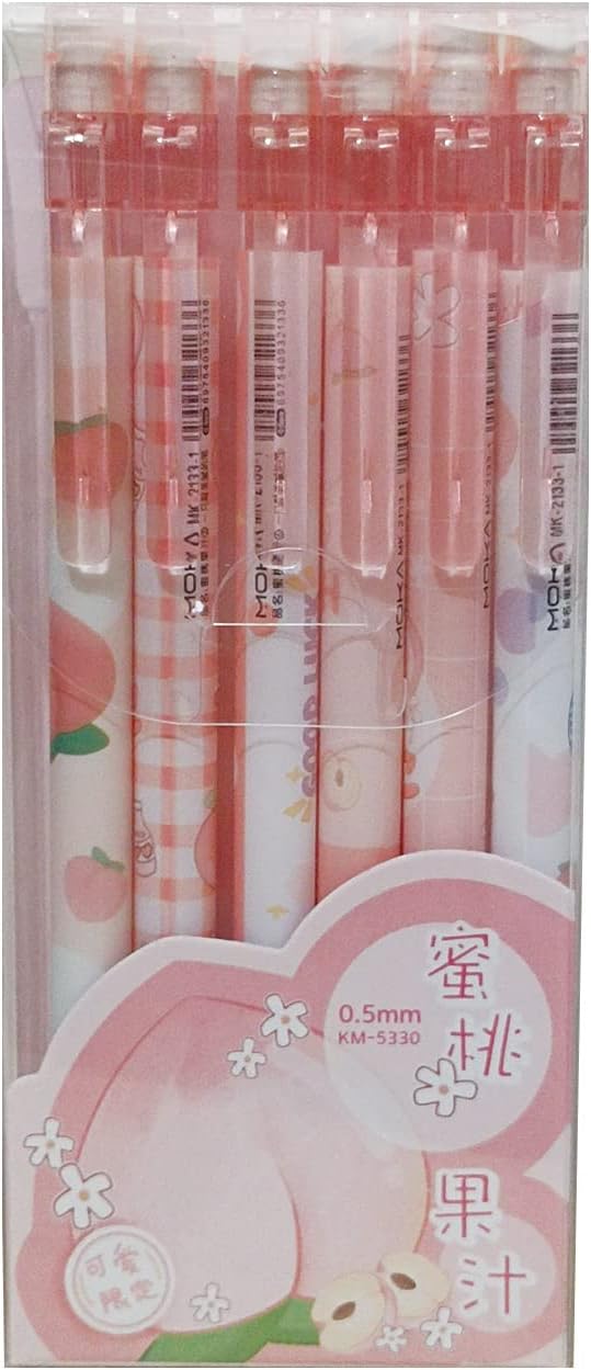 MOZXIRZ 4 Pcs Cute Mechanical Pencils with Top Eraser 0.5mm Cartoon Space Mechanical Pencil School Pencil for Women (6pcs Space)