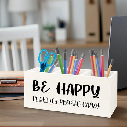 Teacher Appreciation Gifts, Boho Rainbow Teacher Wooden Pen Pencil Holder for Office Desk, Back to School Supplies Gifts for Teachers, It's a Good Day to Teach Tiny Humans