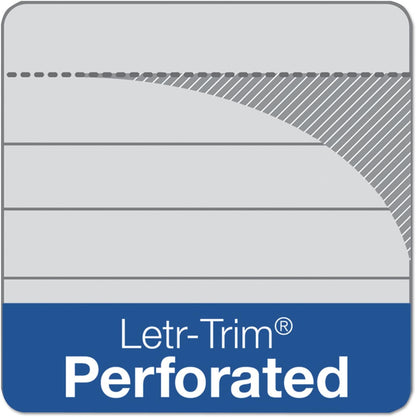 Tops Prism Writing Pads, 8-1/2" x 11-3/4", Legal Rule, Gray, Perforated, 50 Sheets, 12 Pack (63160)