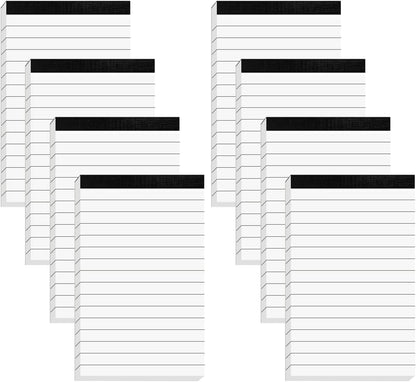 Nichela 20 Pack Small Notepad, 3 x 5 Inch Ultra Quality Note Pads, Server Lined Papers and Desk Notepads for Office Supplies, Writing and Memo pads 30 Sheets Each