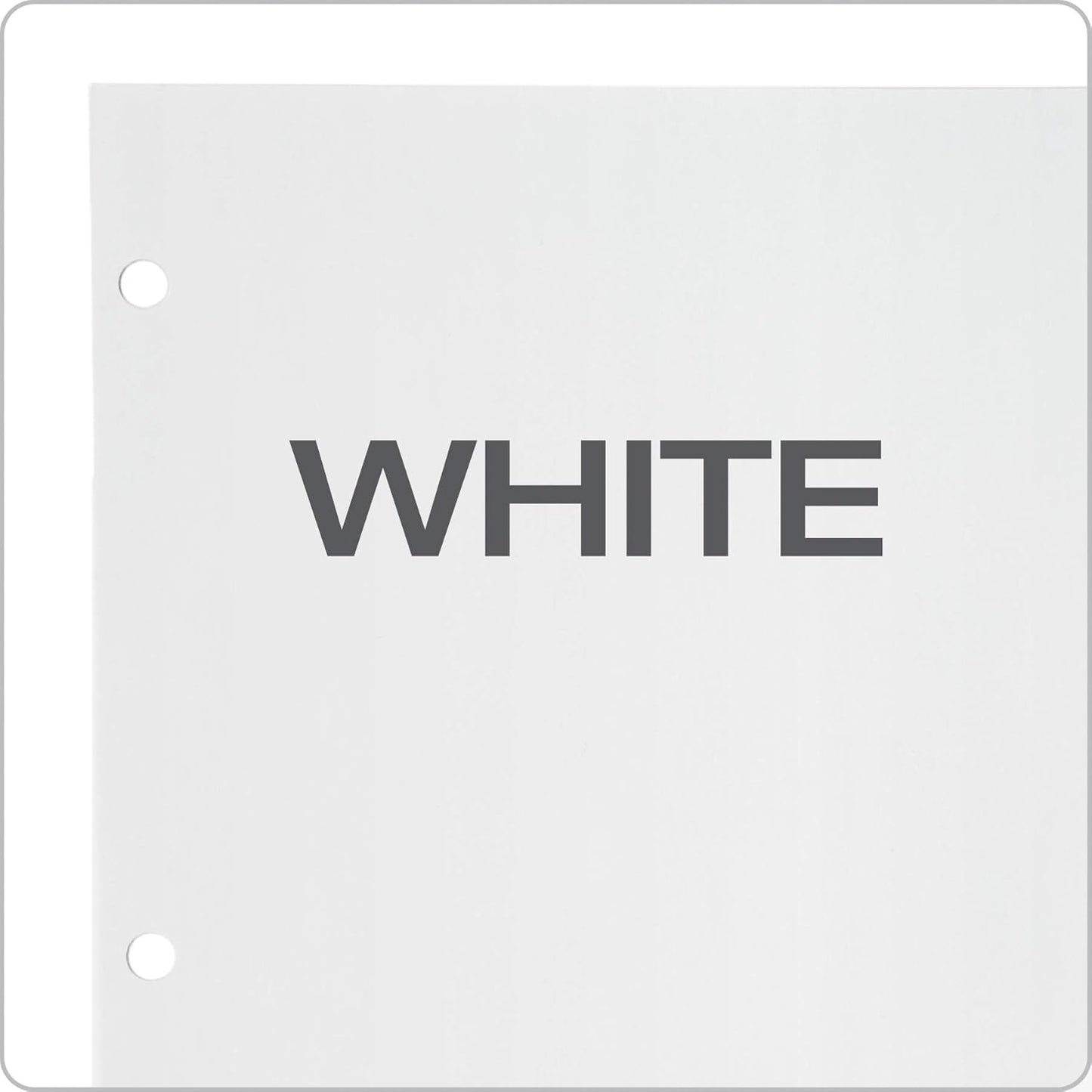 Oxford Binder Dividers for 3 Ring Binders, 10 Pack, 8-Tab Dividers, Write On Tabs, White Paper, 80 Total
