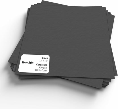 25 Pieces, (110 lb/300 gsm) - White Cardstock 12 x 12, Large Heavy Thick Card Stock Paper, Heavyweight 12x12