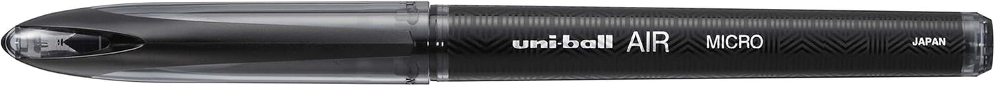 uni-ball Air Micro UBA-188M Rollerball Pen - Black, Pack of 3