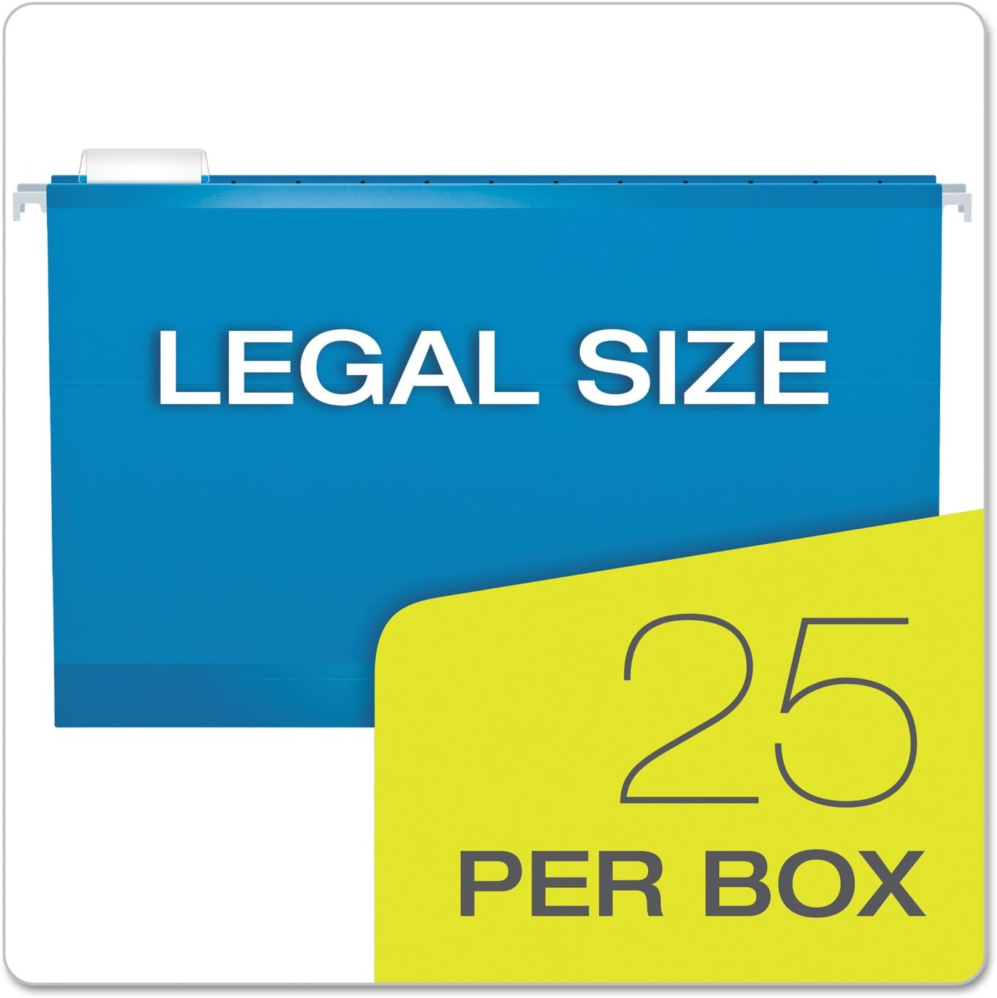 Pendaflex Extra Capacity Reinforced Hanging File Folders, 2", Legal Size, Red, 1/5 Cut, 25/BX (4153x2 RED)