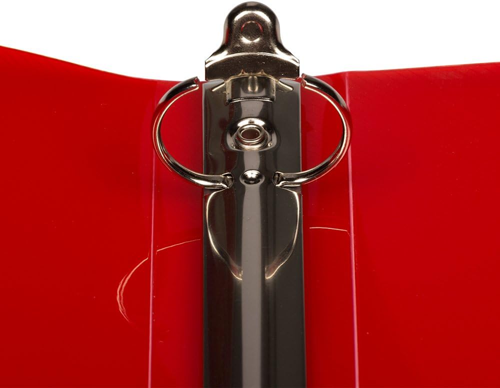 JAM PAPER Plastic 0.75 inch Binder - Clear 3 Ring Binder - Sold Individually