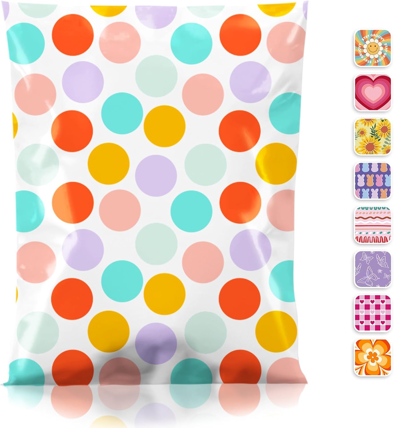 Metronic Cute Poly Mailers 10x13" 50pc Small Shipping Bags, Strong Adhesive Mailers Poly Bags for Business, Waterproof Mailing Envelopes for Packing Shipping Clothes Gifts, Gradient BluePink