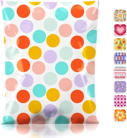 Metronic Cute Poly Mailers 10x13" 50pc Small Shipping Bags, Strong Adhesive Mailers Poly Bags for Business, Waterproof Mailing Envelopes for Packing Shipping Clothes Gifts, Gradient BluePink