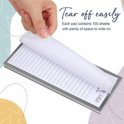 Utron 4 Pack Magnetic Notepads for Refrigerator, 50 Pages/BookGrocery List Magnet Pad for Fridge, Design Magnetic Grocery List Pad for Fridge, Grocery List Notepad, To-Do Memos, List