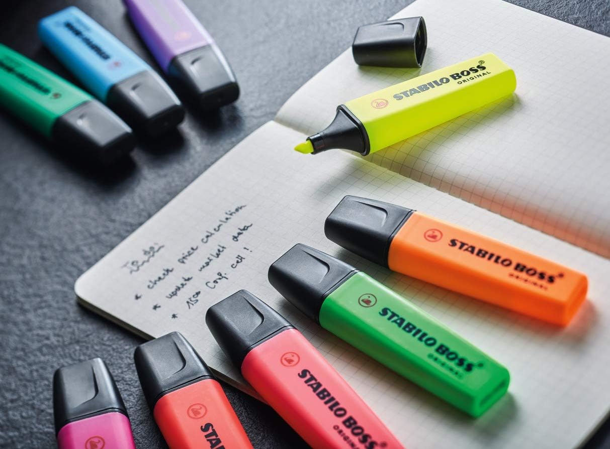 STABILO Highlighter BOSS ORIGINAL - Pack of 4 - Green