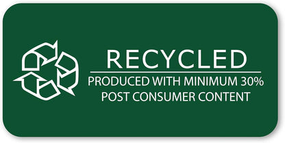 Roaring Spring Recycled Index Cards 3"x5", 100 Count, Smooth 100# White Recycled Index Paper, Ruled on Front, Blank on Back (Pack of 1)