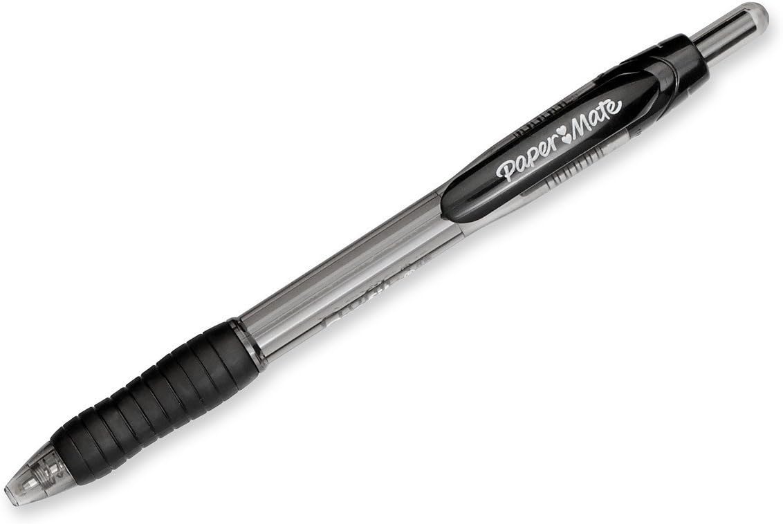 Paper Mate Profile Retractable Ballpoint Pens, 1.4mm, Bold Point, 6-Count (Black)