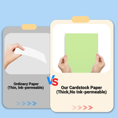 Cardstock 8.5 x 11, Thick Printer Paper 75 lb/200 gsm, 40 Sheets Card Stock White, Heavy Card stock, White CardStock Paper for Invitations, Diy Cards, Business Cards, Menus, Crafts, Drawing etc
