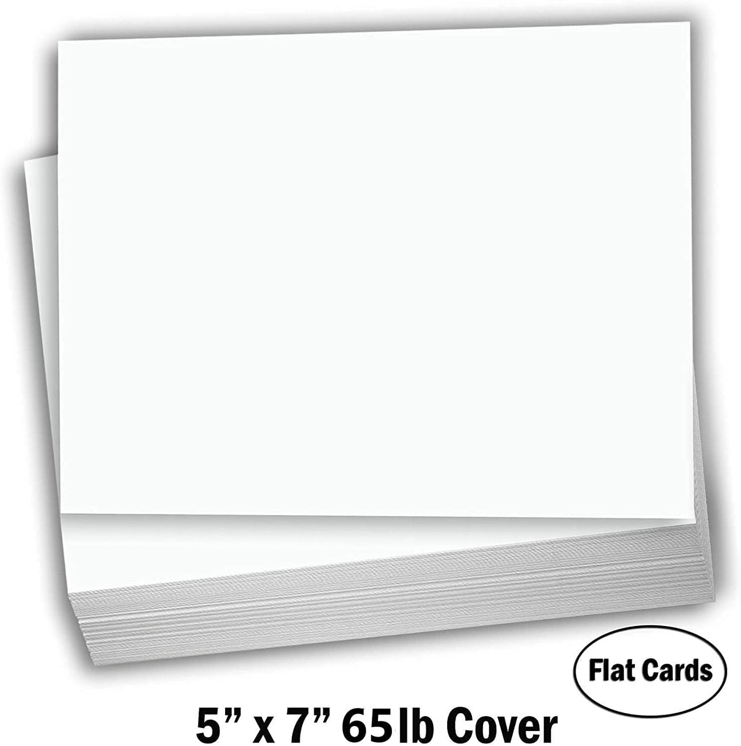 Hamilco Blank Index Cards 6" x 9" Card Stock 65lb Cover White Cardstock Paper - 100 Pack