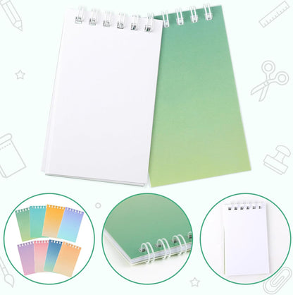 Hooqict 24 Pack Small Pocket Notebook Mini Notebooks Bulk Small Spiral Notepads with 8 Colors, Memo Note Pads for Kids, Work, Office, School, 3.9 x 2.4 Inches