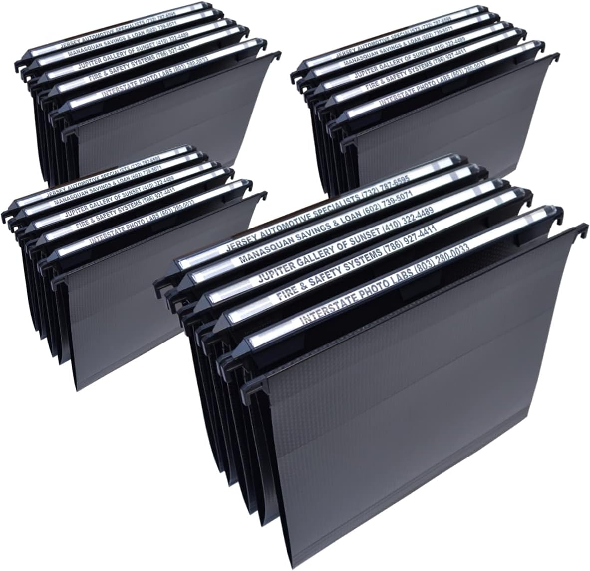 Ultimate Office MagniFile Hanging File Folders V- Bottom Letter Size with 11 inch Magnified Indexes that Double The Size of Your File Titles to Find Files Fast. (Set of 5 Frost)