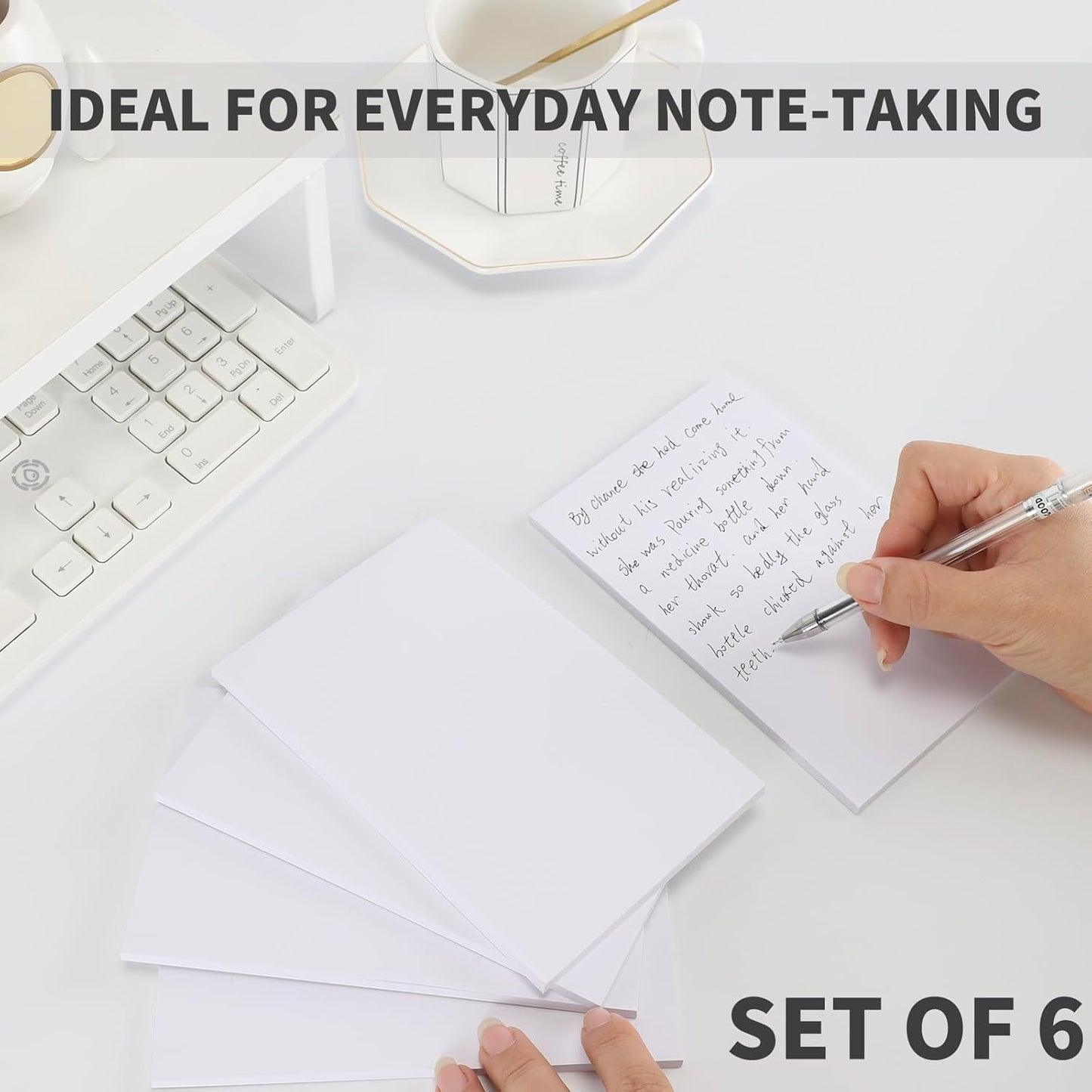 QiCheng Note Pads Memo Pads Small Notepad 50 Sheets 4X6 note pad Scratch Pads for Writing Blank Scratch Pads (12)