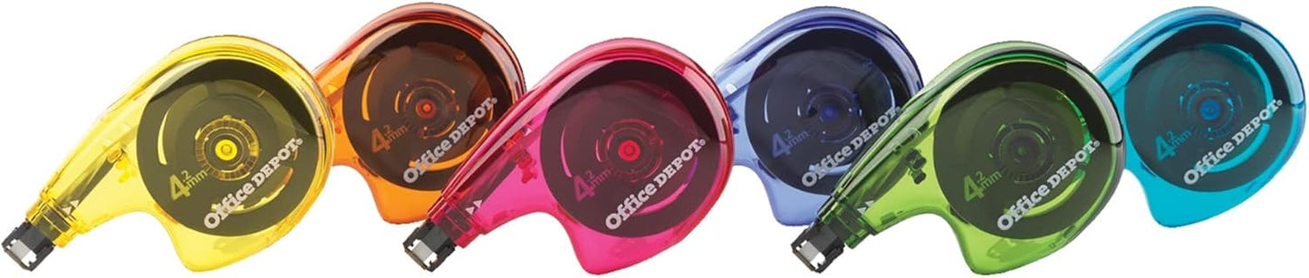 Office Depot® Brand Side-Application Correction Tape, 1 Line x 392", Pack of 16 Cartridges