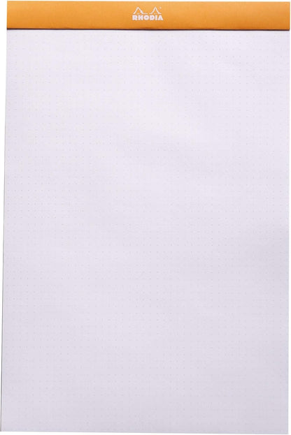 Rhodia Notepad, No18 A4, Lined - White, 8 1/4"" x 11 3/4""" (18601C)