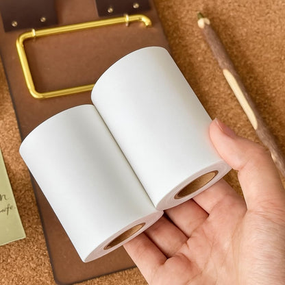 Retro Wall Mounted Memo Board with 1 Natural Dark Green Roll – Rustic Clipboard Notepad, Tearable Writing Pad for Notes, Menu, Kitchen, Café and Home Office Decoration