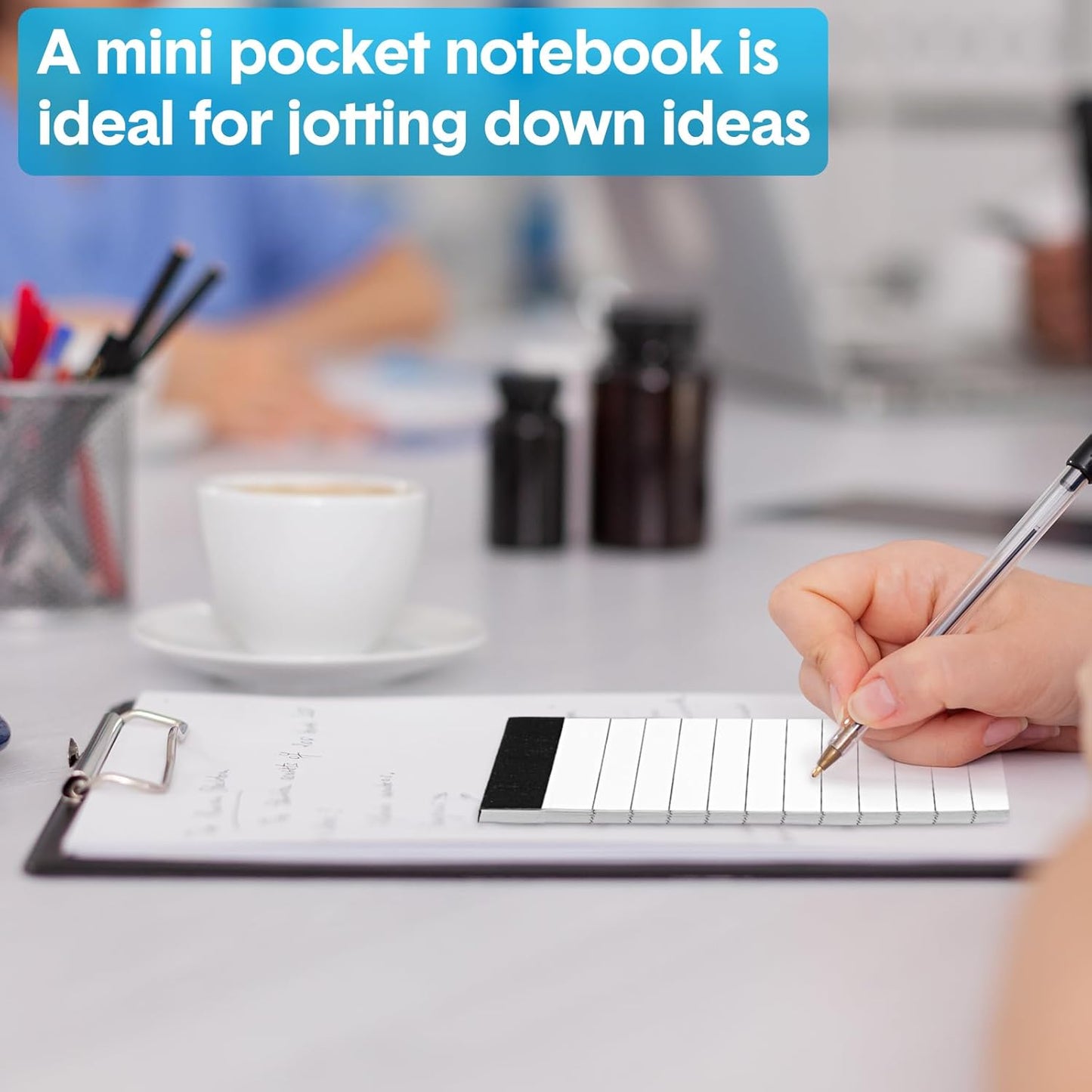 PerKoop 100 Pack Small Notepads Refills 4 x 6 Inch Lined Memo Pads 30 Sheets Mini Legal Pads Pocket Notepads for Teacher Nurse Office School Supplies