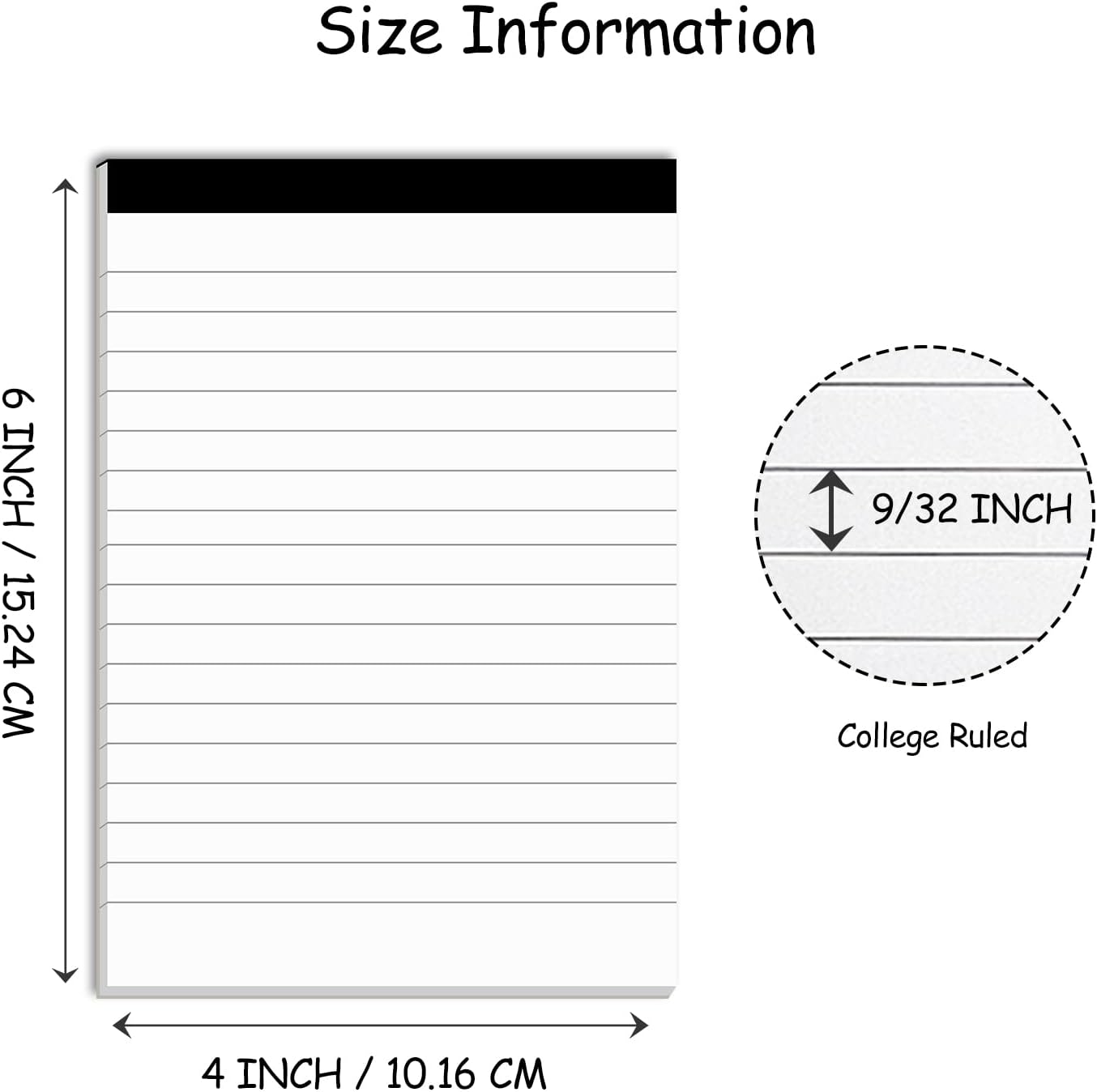 Nichela 20 Pack Small Notepad, 3 x 5 Inch Ultra Quality Note Pads, Server Lined Papers and Desk Notepads for Office Supplies, Writing and Memo pads 30 Sheets Each