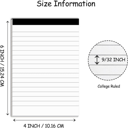 Nichela 20 Pack Small Notepad, 3 x 5 Inch Ultra Quality Note Pads, Server Lined Papers and Desk Notepads for Office Supplies, Writing and Memo pads 30 Sheets Each