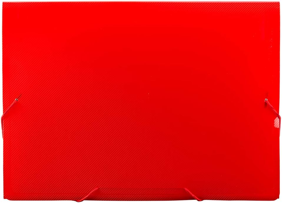 JAM Paper Accordion Folders - 13 Pocket Plastic Expanding File - Legal Size - 10 x 15 - Red - Sold Individually