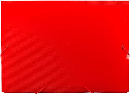 JAM Paper Accordion Folders - 13 Pocket Plastic Expanding File - Legal Size - 10 x 15 - Red - Sold Individually