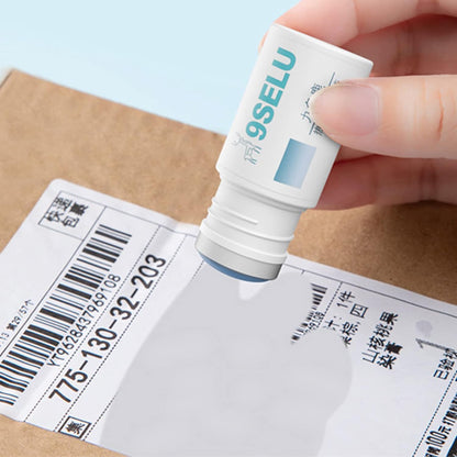 Thermal Paper Data Protection Fluid-Privacy Information Coverage Fluid, Portable Application Glue Stick, Paper Data Glue Stick, Mini Correction Fluid Courier Information Smear Liquid for ID Privacy
