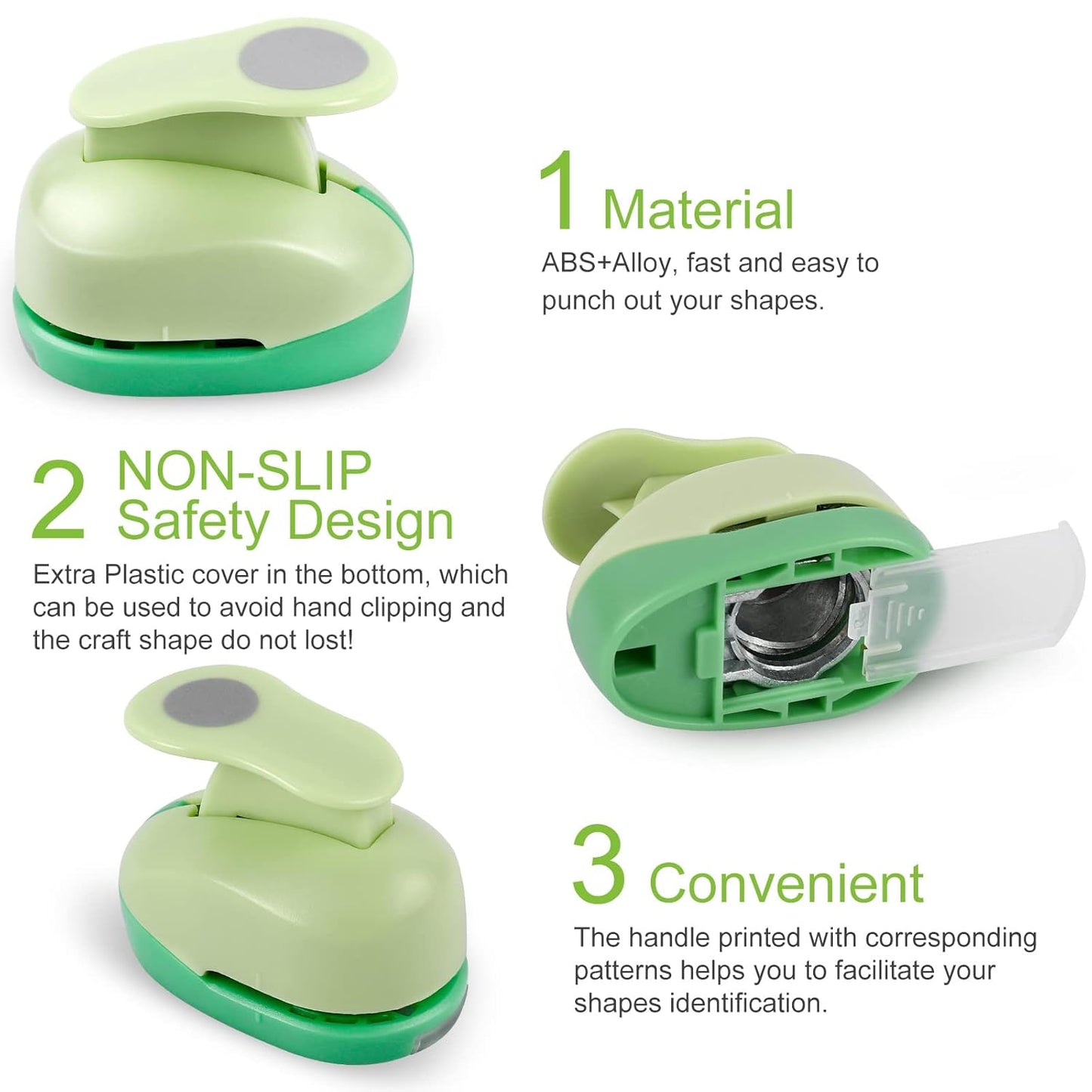 UCEC 2 Inch Circle Punch, Paper Punch, 2 Inch Hole Punch, Circle Hole Punch Cutters for Paper Crafts DIY Handmade Crafting Scrapbook Tools Cards Arts Fun Projects