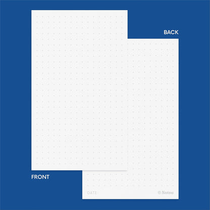 Notsu Dotted Index Cards 3x5 inch (Pack of 50) | Bullet Dot Grid Vertical Index Note Cards, Thick Paper Stock 350 gsm