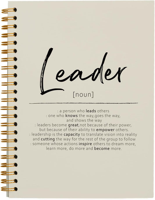 OXW Green Meeting Notebooks for Work, Leadership Gifts Office Work Notebook Journal for Writing Note Taking, Thank You Appreciation Gifts for Women Men Leader Mentor Boss Manager Principal, 5.5"x8.3"