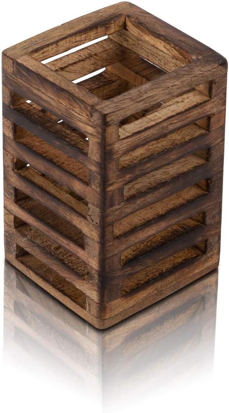 Birthday Gift Ideas Handcrafted Wooden Pen Pencil Holder Organizer For School Desk Home or Office Unique Stationary Supplies for Kids Girls Boys Adults Artists Birthday Housewarming Gift Ideas