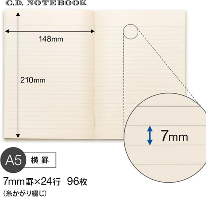 Apica Premium CD Notebook, Plain, A5 CDC90W