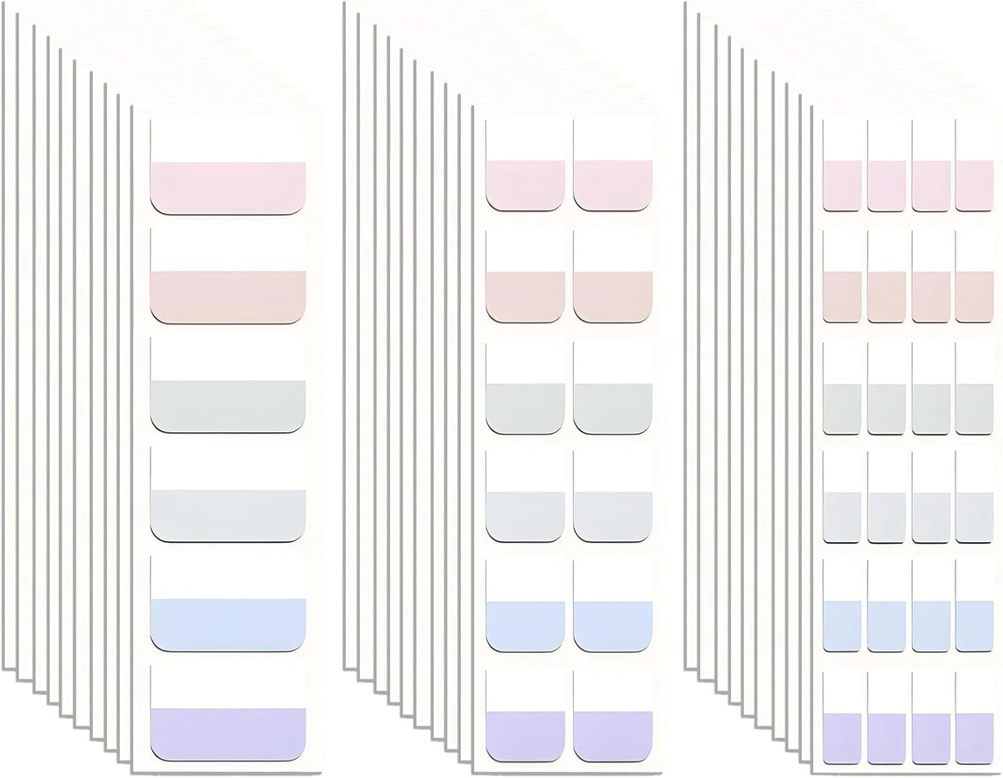 420 Pcs Sticky Index Tabs, Transparent Annotation Tabs, Repositionable Page Sticky Tabs for Notebooks (Bright)