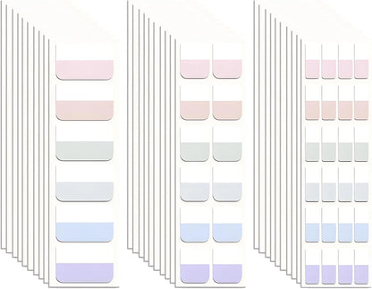 420 Pcs Sticky Index Tabs, Transparent Annotation Tabs, Repositionable Page Sticky Tabs for Notebooks (Bright)