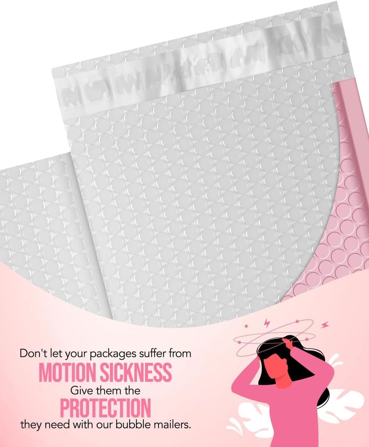 GSSUSA Black Bubble Mailers 4x8 Inches 50 Pack, Usable Size 4X7" Bubble Envelopes for Small Business, Padded Envelope, Shipping Mailers, Packaging Bags, Mailing Envelopes, Shipping Supplies