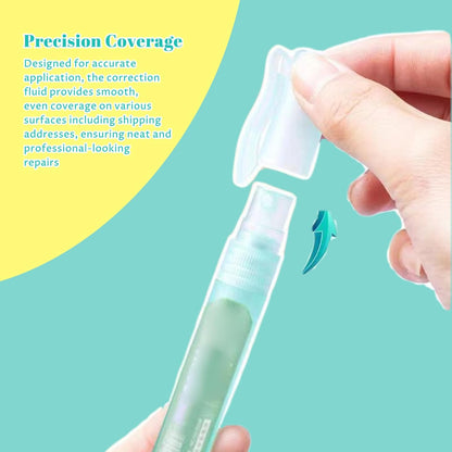 4Pcs Thermal Paper Eraser Spray, 10ml Quick Dry White Out Liquid with Lid Portable Correction Fluid for Documents Labels