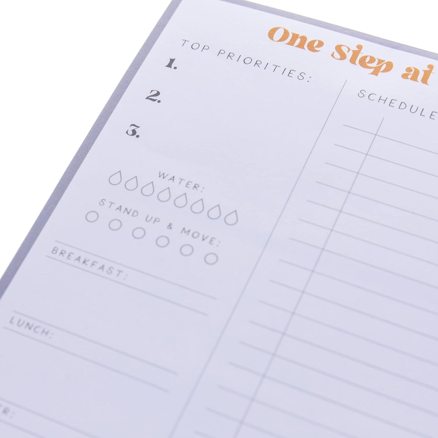 Graphique Large Notepad, Brush Strokes – 6" x 8", Cute Notepad with 150 Tear-Off Sheets, Features the Word “Notes” on Every Page – Perfect for Note Taking, List Making, and More