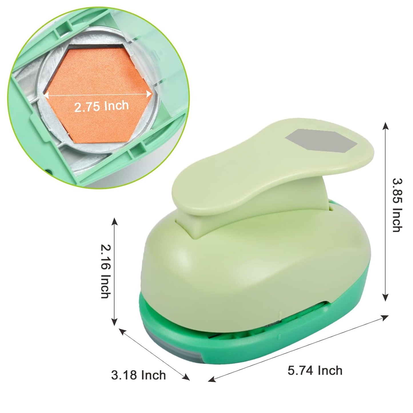 UCEC 2 Inch Circle Punch, Paper Punch, 2 Inch Hole Punch, Circle Hole Punch Cutters for Paper Crafts DIY Handmade Crafting Scrapbook Tools Cards Arts Fun Projects