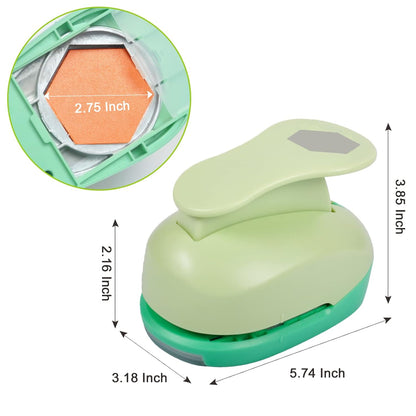 UCEC 2 Inch Circle Punch, Paper Punch, 2 Inch Hole Punch, Circle Hole Punch Cutters for Paper Crafts DIY Handmade Crafting Scrapbook Tools Cards Arts Fun Projects